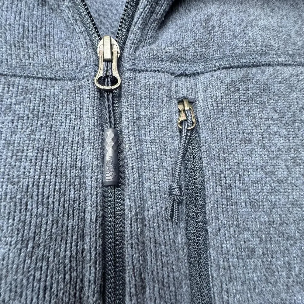 The North Face Sweater Mens 2XL Gray Heather Fleece 1/4 Zip Pullover Mock Neck
